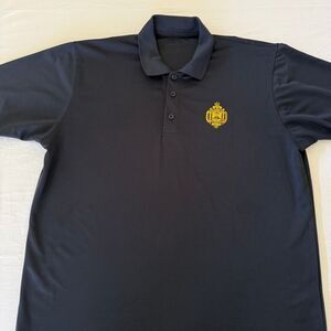 US Naval Academy Midshipmen Polo Shirt | Men’s L | Navy Blue | Gold Crest | USNA